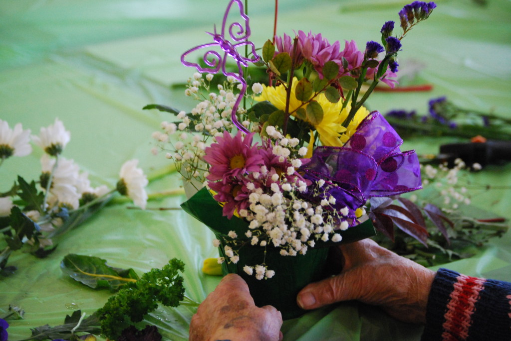 Floral arrangements - Therapeutic Horticulture activity