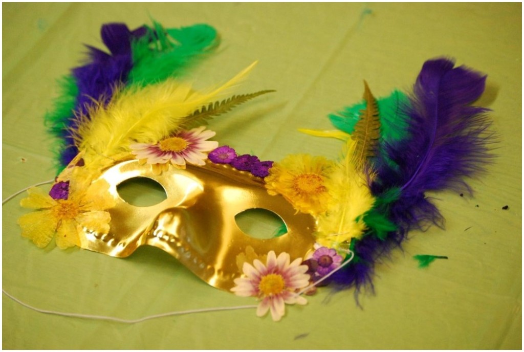 Mardi Gras Floral Masks